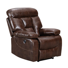 Load image into Gallery viewer, Power Motion Group In A Brown Pu Fabric
