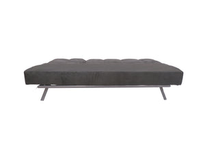 3 Position Click Bed In Gray Textured Fabric