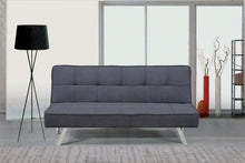 Load image into Gallery viewer, 3 Position Click Bed In Gray Textured Fabric
