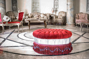 Red Ottoman