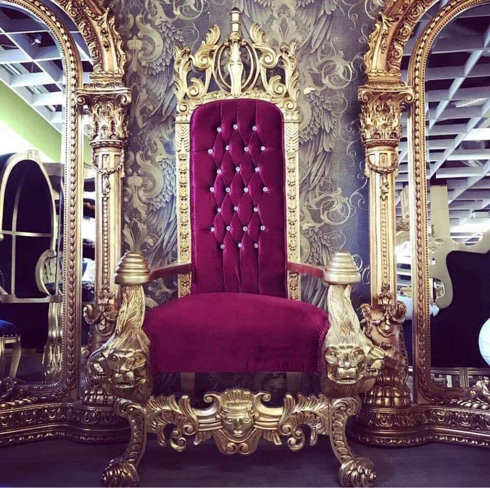 Red and Gold Royal Throne