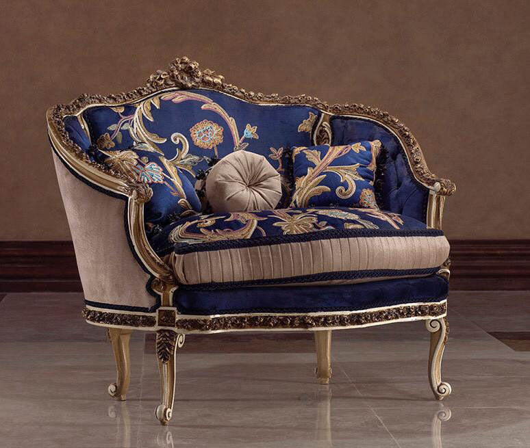 Royal Blue Small Sofa